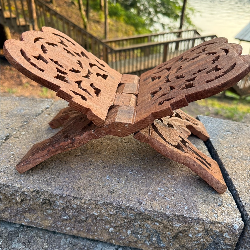 Intricate Brown Wooden Butterfly Art Piece